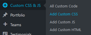 Add Custom CSS